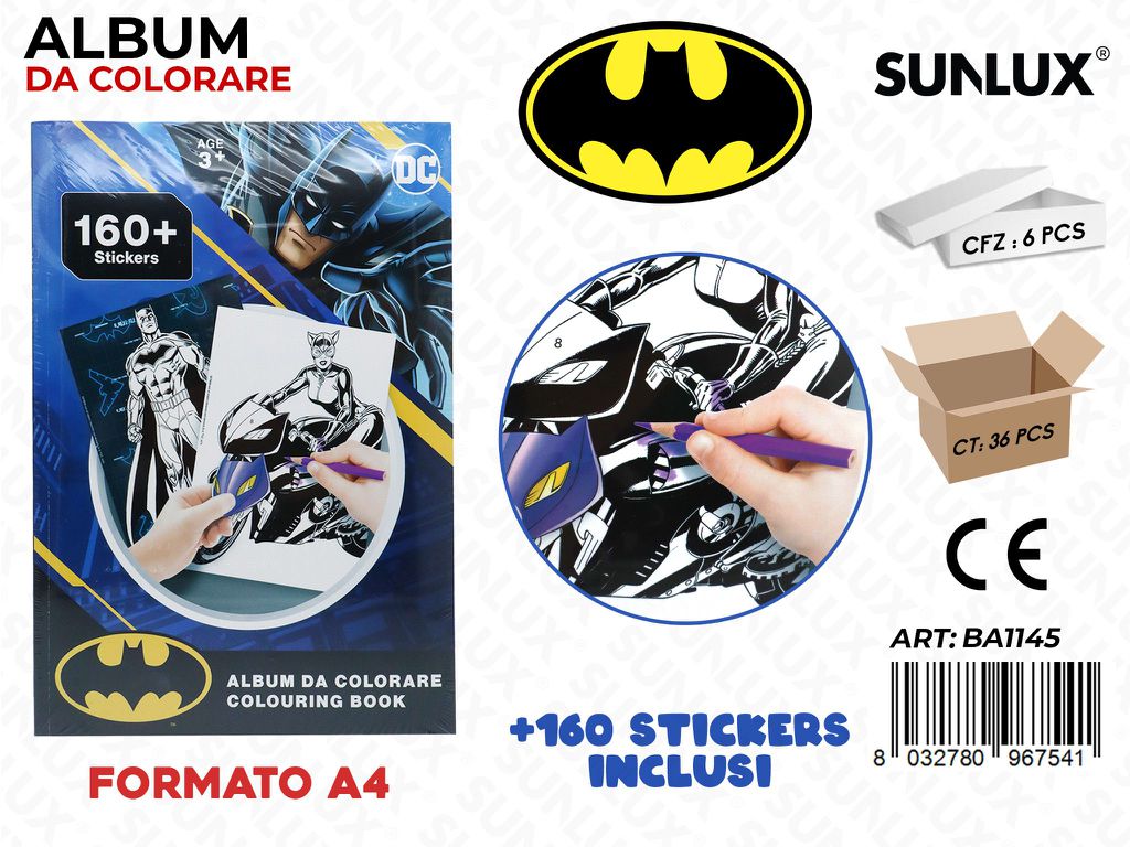 Album da Colorare Batman A4
