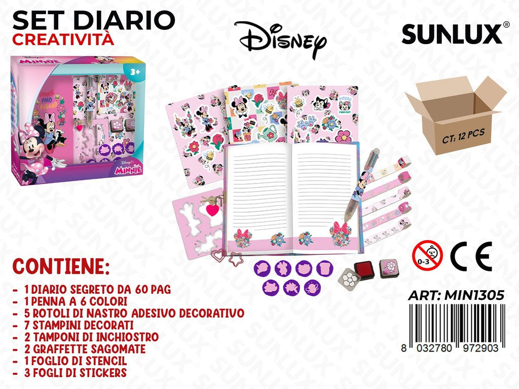 SET DIARIO CREATIVITA C/ ACC. MINNIE