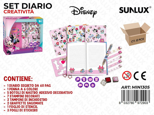 SET DIARIO CREATIVITA C/ ACC. MINNIE