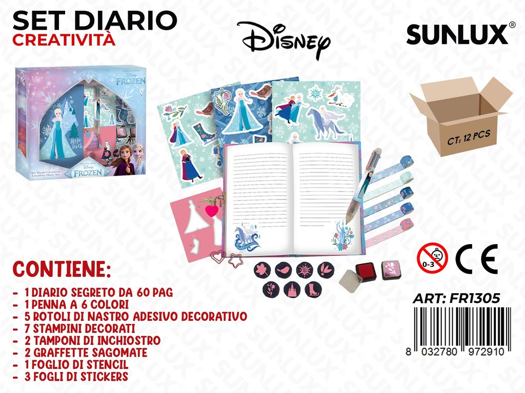 SET DIARIO CREATIVITA C/ ACC. FROZEN