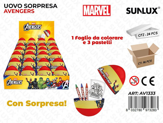 ESP. UOVO SOPRESA AVENGERS C/ ACC.