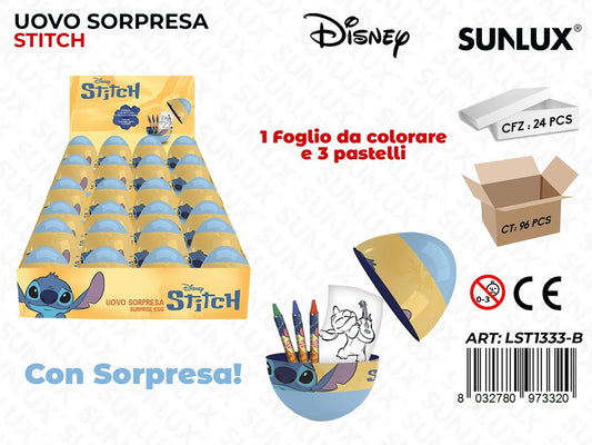 ESP. UOVO SOPRESA STITCH BOY C/ ACC.