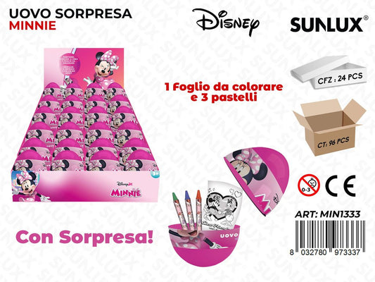 ESP. UOVO SOPRESA MINNIE MOUSE C/ ACC.