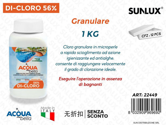 Acqua Bella Di-cloro Granulare 1KG
