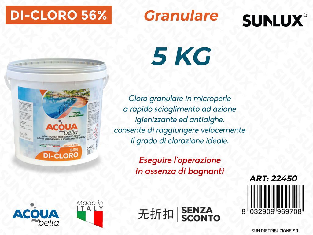 Acqua Bella Di-cloro Granulare 5KG