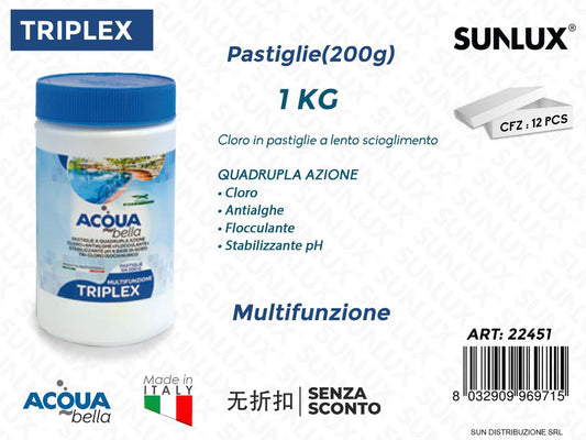 Acqua Bella Triplex 1KG Pastiglie Multif