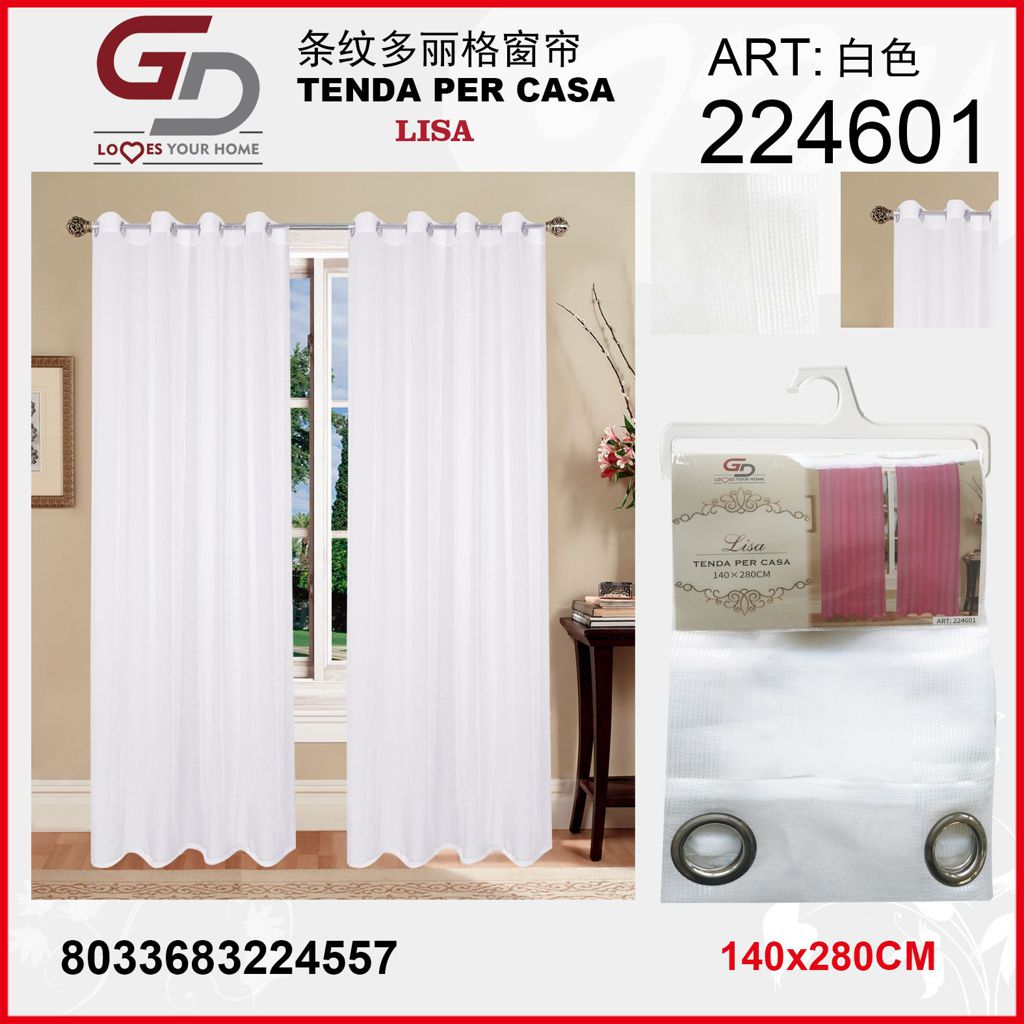 TENDA PER FINESTRA LISA 140*290CM