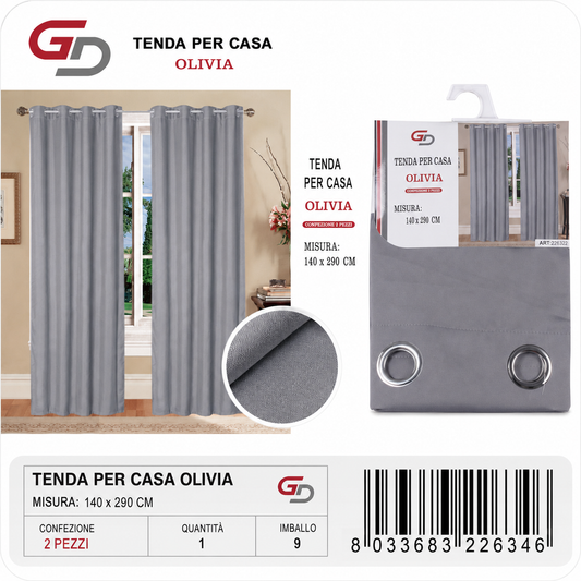 TENDA PER CASA OLIVIA 140*290CM