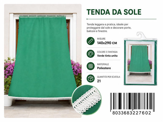 TENDA DA SOLE 140X290CM - 8033683227602