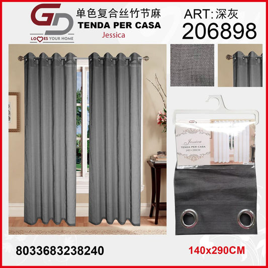TENDA PER CASA Jessica 140*290CM GRIGIO SCURO -