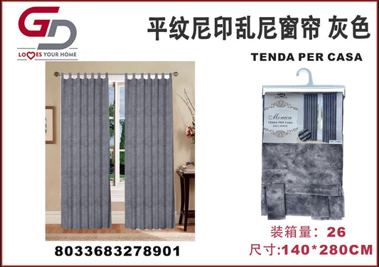 TENDA PER CASA MONICA 140*290CM GRIGIO