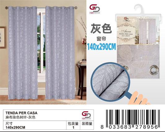 TENDA PER CASA AURA 140*280CM GRIGIO