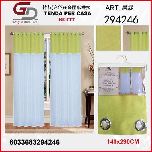 TENDA PER CASA BETTY 140*290CM VERDE