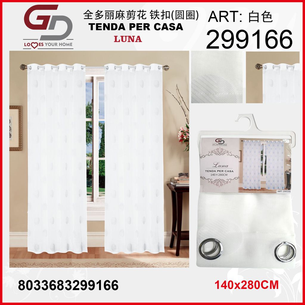 TENDA PER CASA LUNA 140*280CM ORO