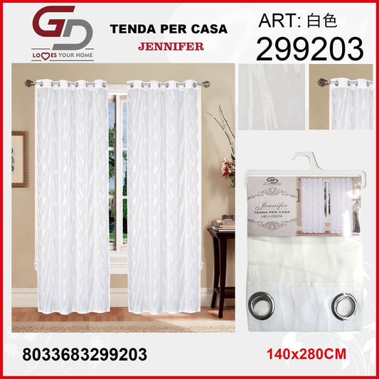 TENDA PER CASA JENNIFER 140*280CM ARGENTO
