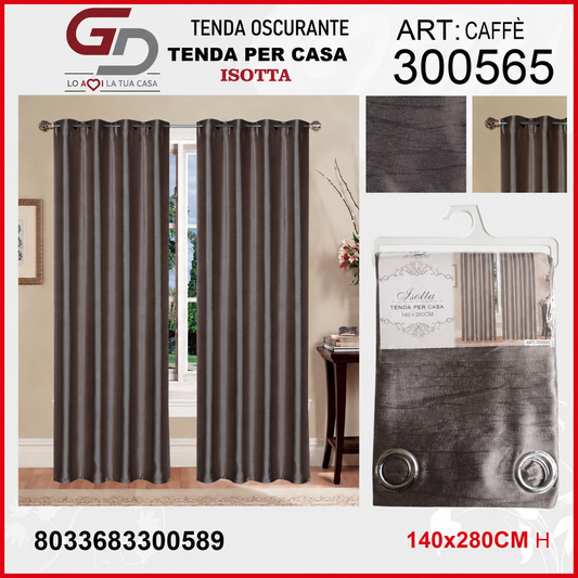 TENDA DA CASA OSCURANTE ISOTTA 140X280CM CAFFE