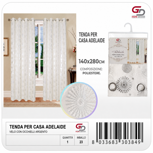 TENDA PER CASA NICOLA 140*280CM GRIGIO