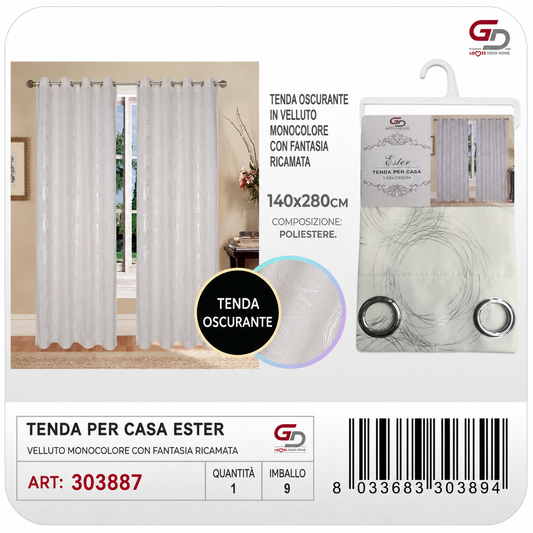 TENDA PER CASA ESTER 140*280CM BEIGE