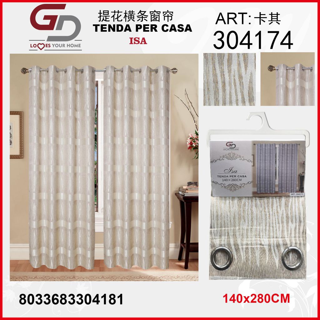 TENDA PER CASA ISA 140*280CM BEIGE