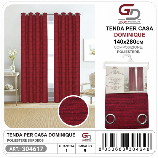 TENDA PER CASA DOMINIQUE 140*280CM