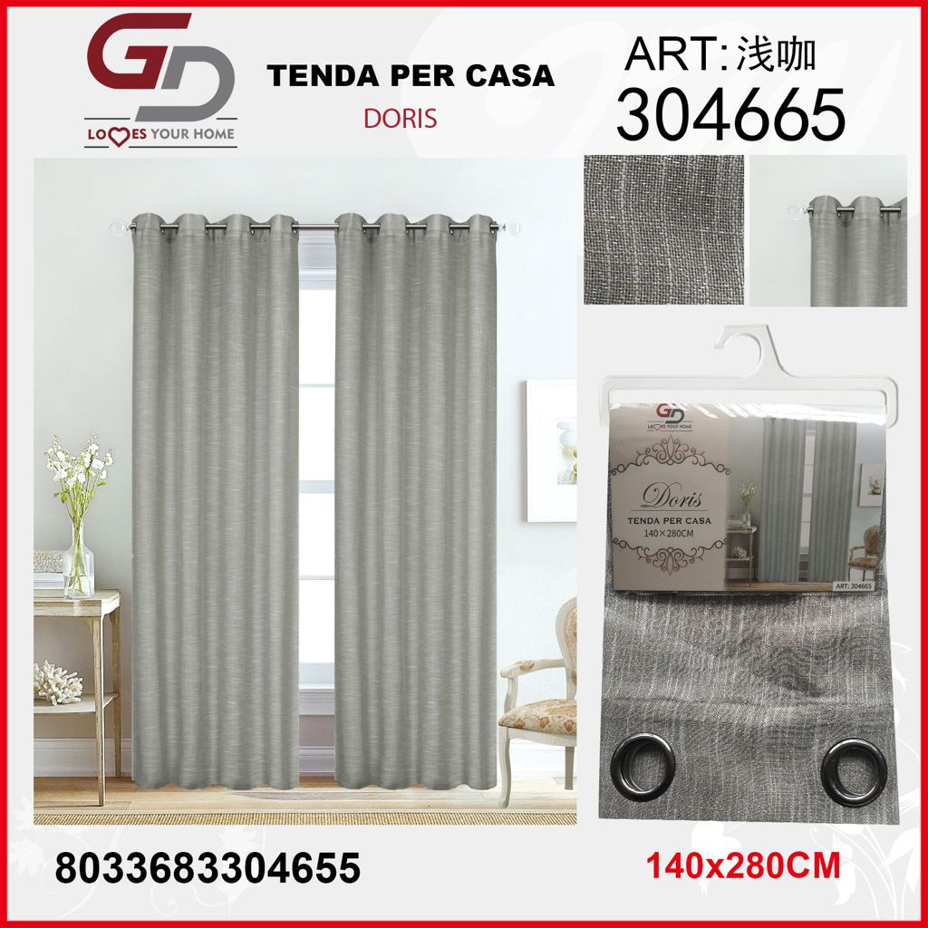 TENDA PER CASA DORIS 140*280CM