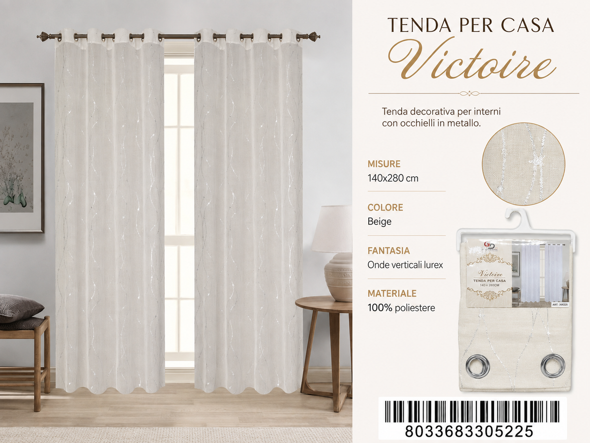TENDA PER CASA VICTOIRE 140*280CM - 8033683305225