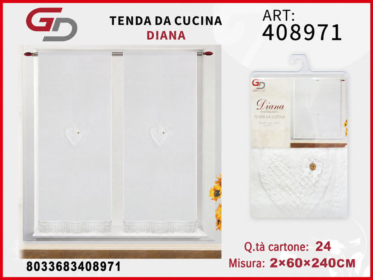 TENDA DA CUCINA DIANA 2*60*240CM