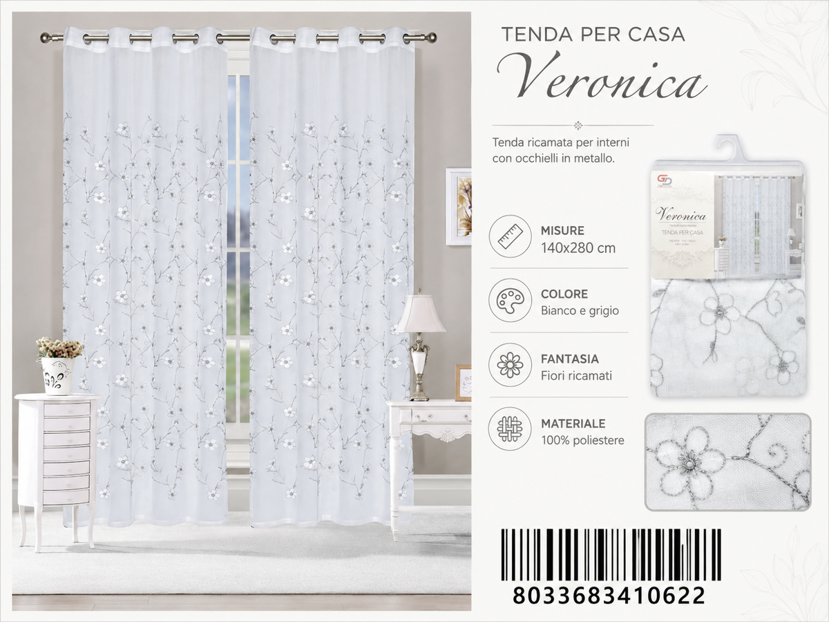 TENDA PER CASA VERONICA 140*280CM - 8033683410622