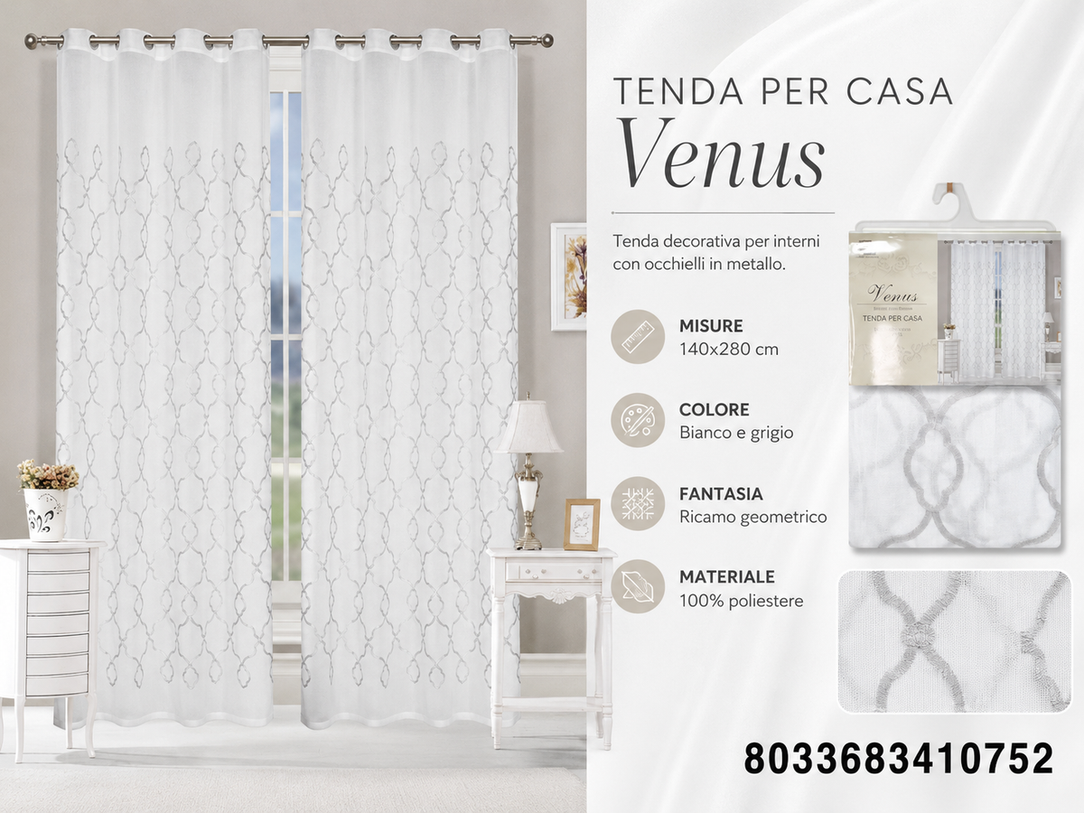 TENDA PER CASA VENUS 140*280CM - 8033683410752