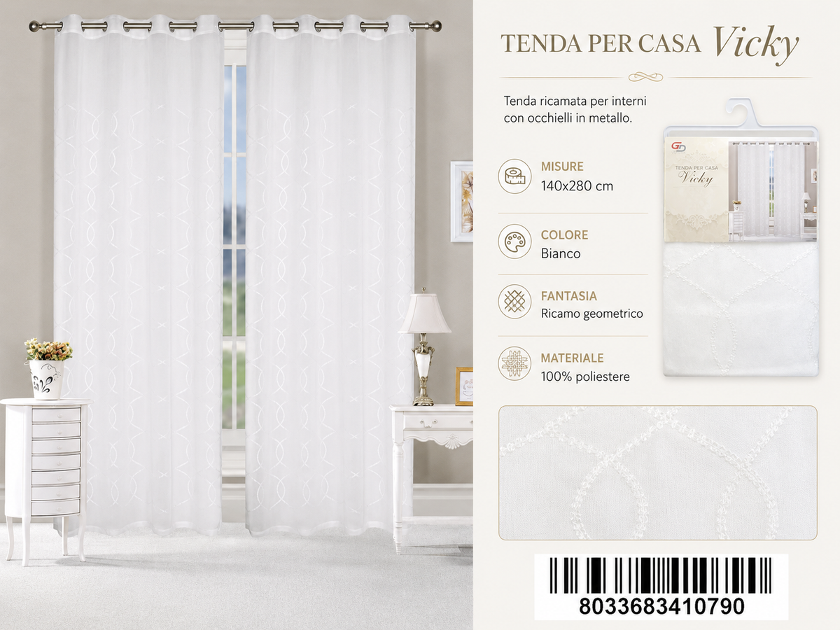 TENDA PER CASA VICKY 140*280CM - 8033683410790