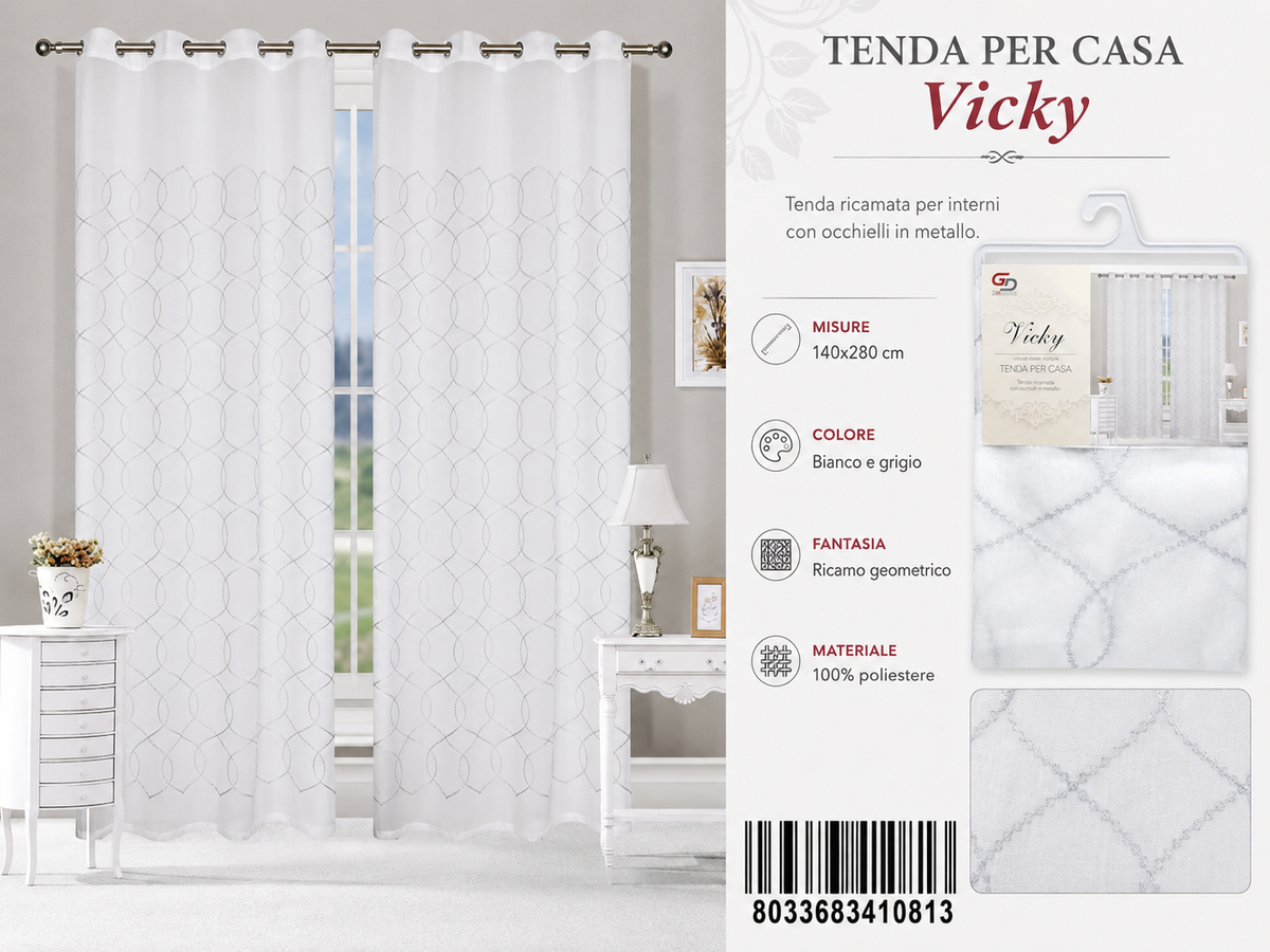 TENDA PER CASA VICKY 140*280CM - 8033683410813