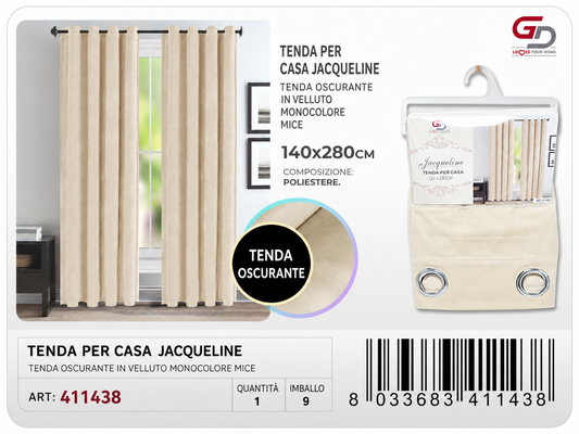 TENDA PER CASA JACQUELINE 140*280CM 260G