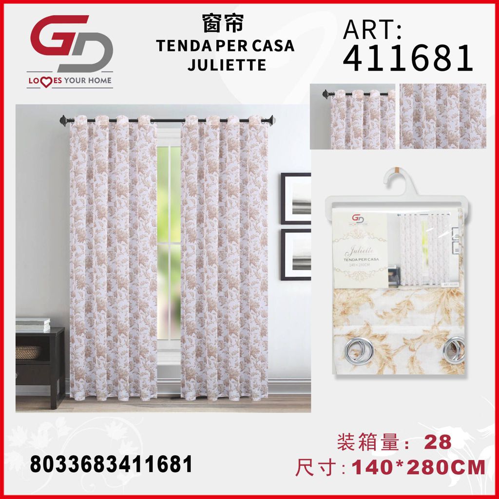 TENDA PER CASA JULIETTE 140*280CM