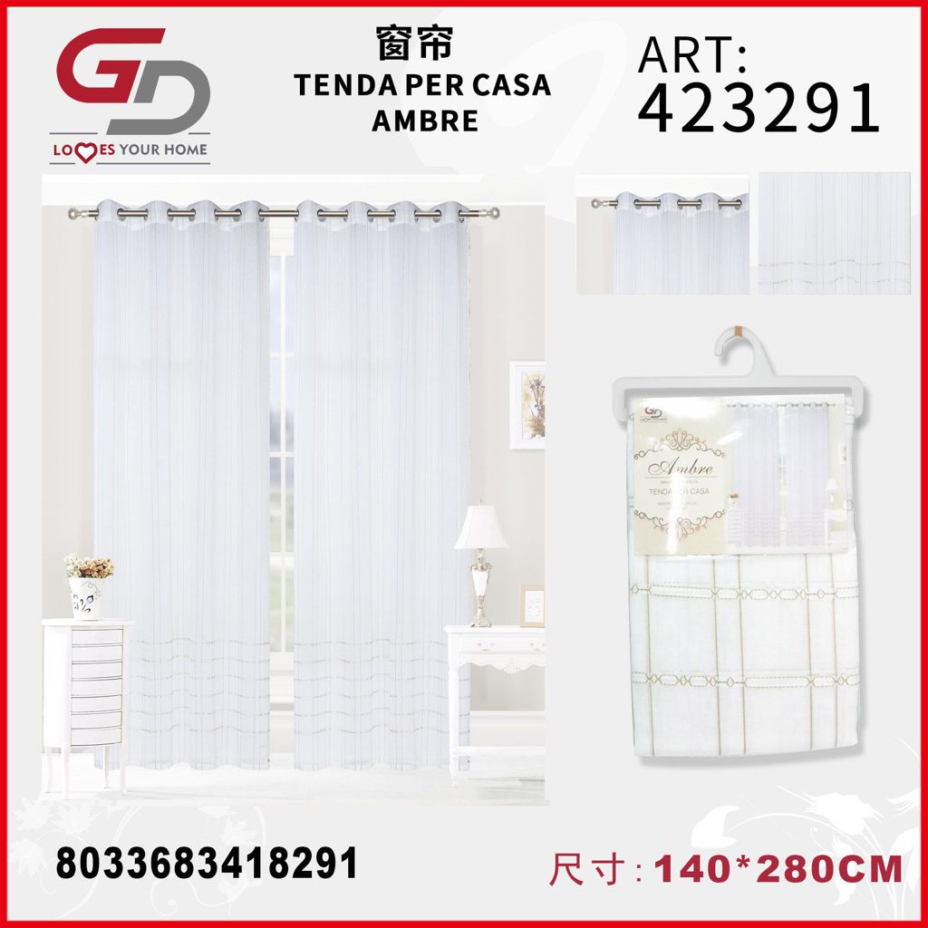 TENDA PER CASA AMBRE 140*280CM