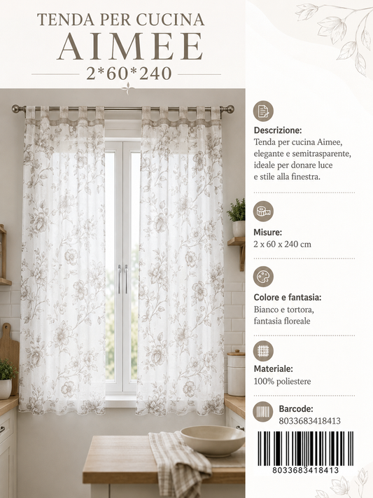TENDA PER CUCINA AIMEE 2*60*240 - 8033683418413