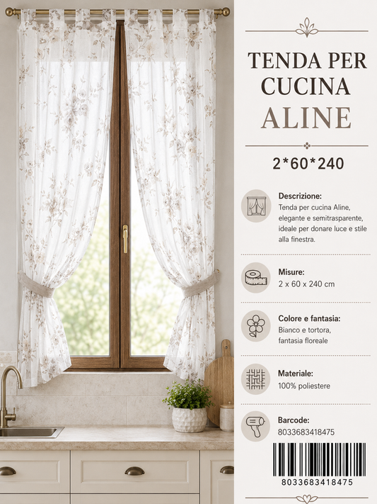 TENDA PER CUCINA ALINE 2*60*240 - 8033683418475