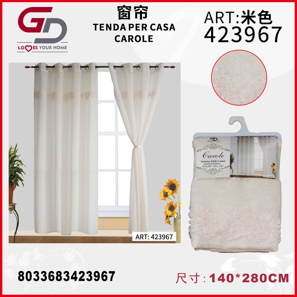 TENDA PER CASA CAROLE 140*280CM