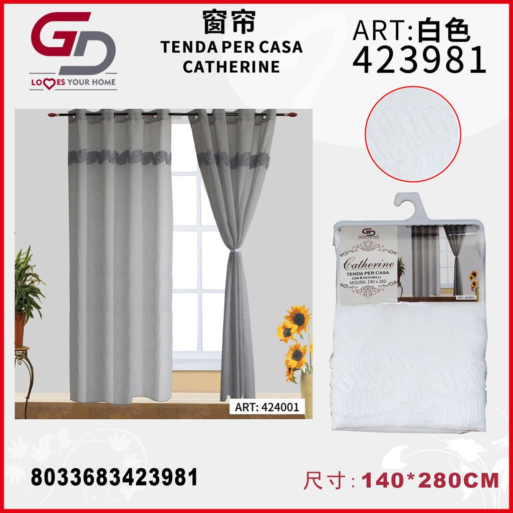 TENDA PER CASA CATHERINE 140*280CM