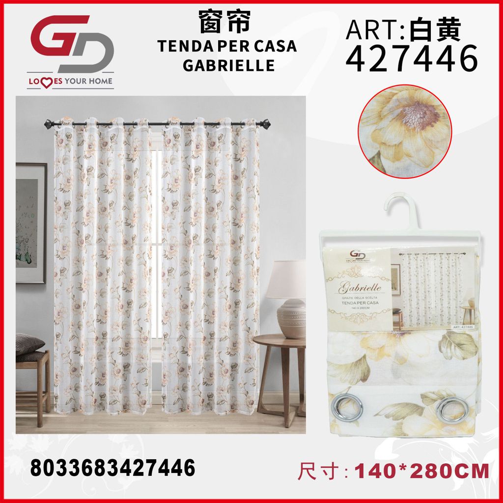 TENDA PER CASA GABRIELLE 140*280CM