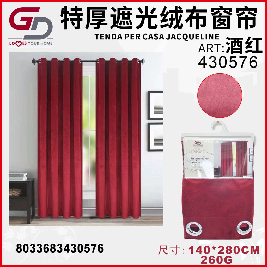 TENDA PER CASA JACQUELINE 140*280CM 260G