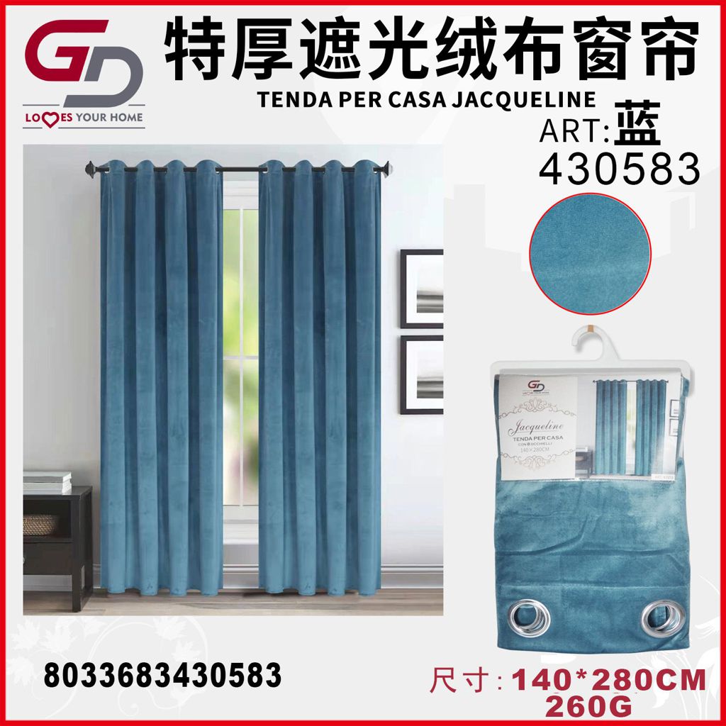 TENDA PER CASA JACQUELINE 140*280CM 260G