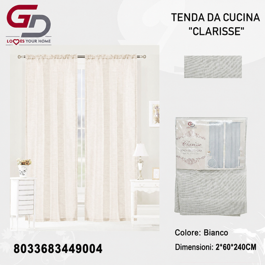 TENDA DA CUCINA CLARISSE 2*60*240CM 2*60*240CM