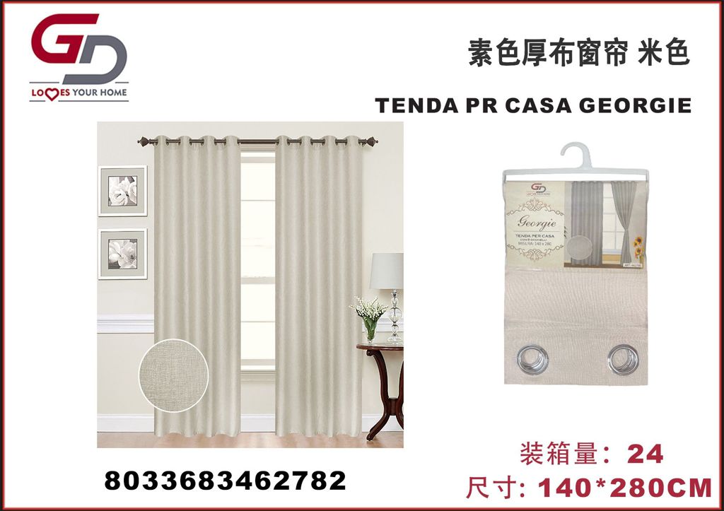TENDA PR CASA GEORGIE 140*280CM