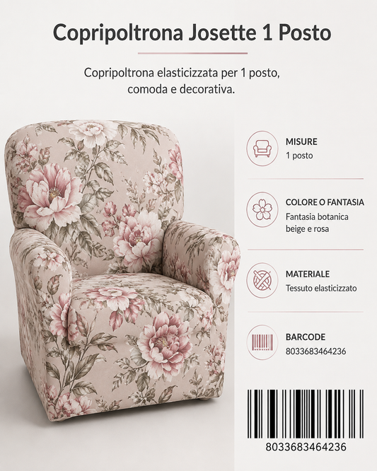 Copripoltrona Josette 1 Posto