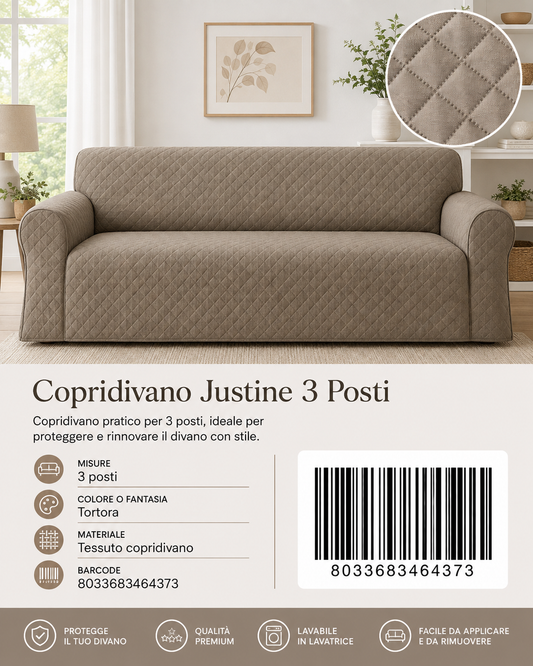 Copridivano Justine 3 Posti - 8033683464373