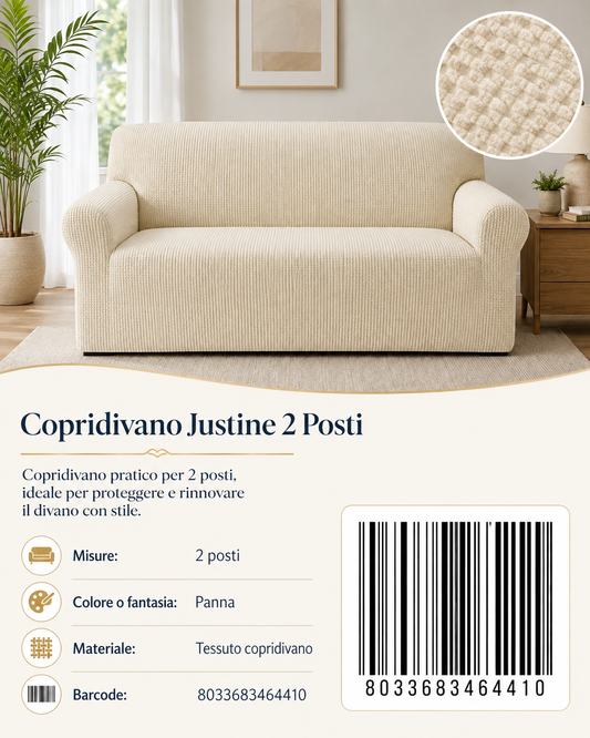 Copridivano Justine 3 Posti - 8033683464410