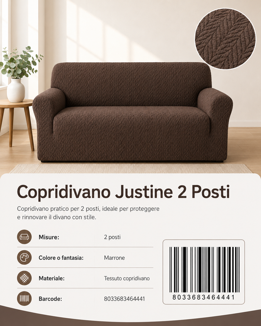 Copridivano Justine 2 Posti - 8033683464441