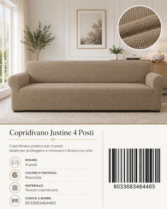 Copridivano Justine 4 Posti - 8033683464465