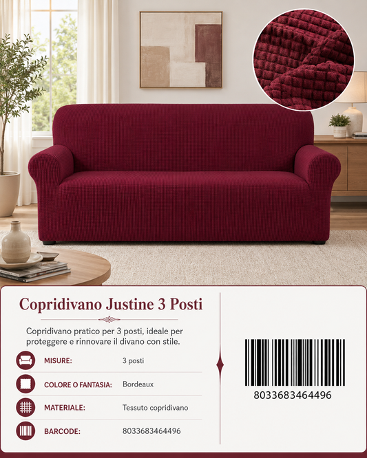 Copridivano Justine 3 Posti - 8033683464496