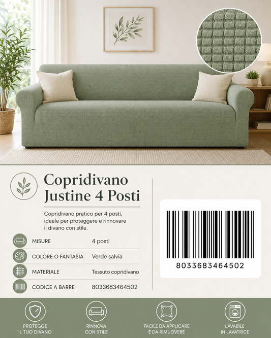 Copridivano Justine 4 Posti - 8033683464502